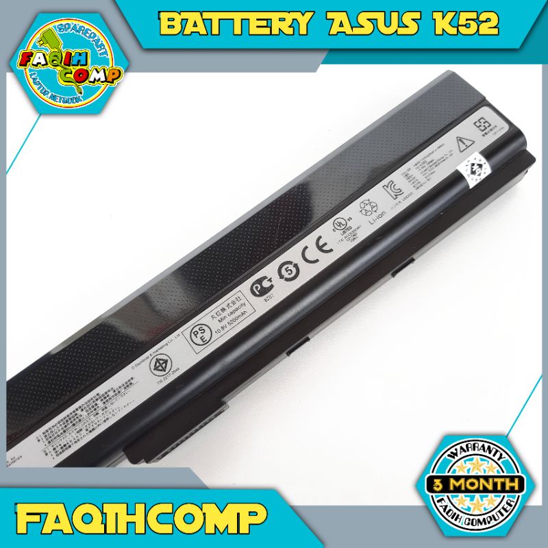 Baterai Batre Original Laptop Asus K42 K42F K42J K52 A42 A42E A42F A42J A42D A32-K52