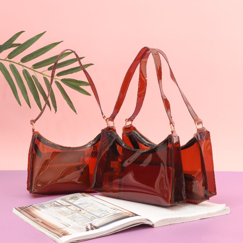 Transparent PVC Bag / shoulder bag mika / tas mika transparan