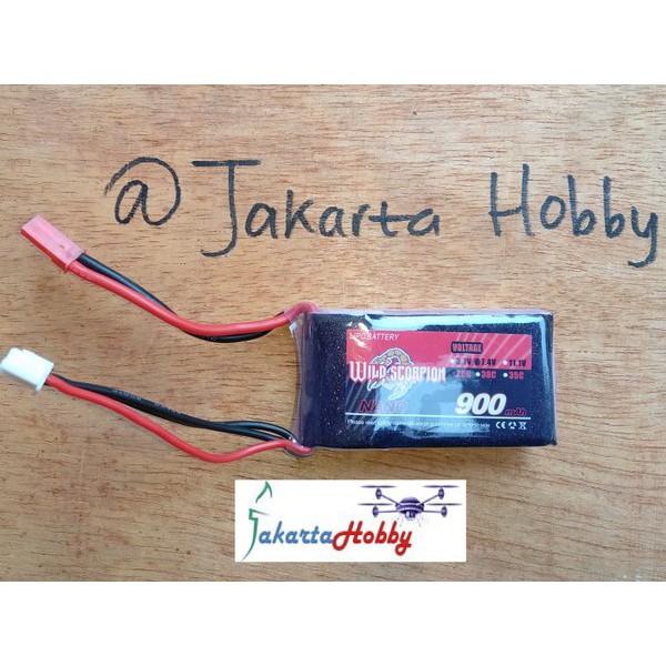 R 9  Wild Scorpion Nano 900mah 2S 25C ( Jakarta Hobby )