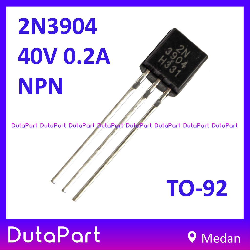 2N3904 2N 3904 40V 0.2A 200mA NPN Transistor TO-92