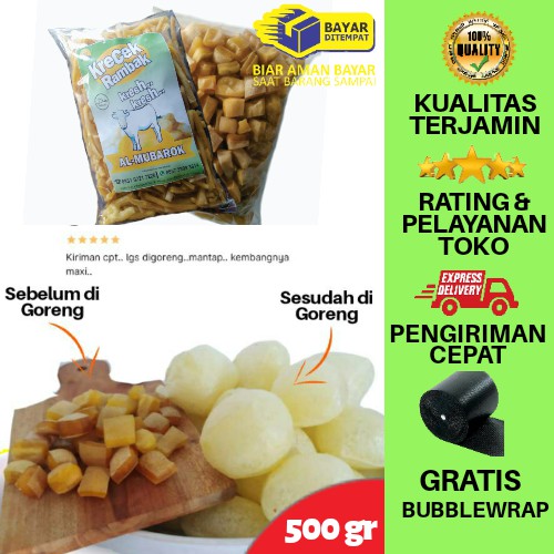 

Rambak Kulit Sapi (500gr) Dadu