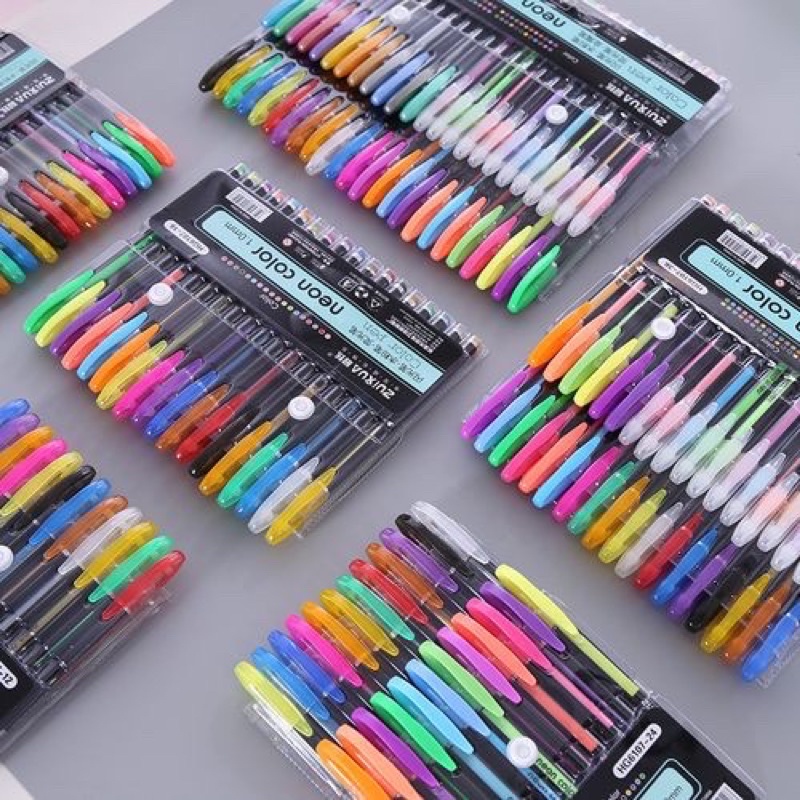 

Glitter pen 12 warna glitter pen neon color pen HG6107-12