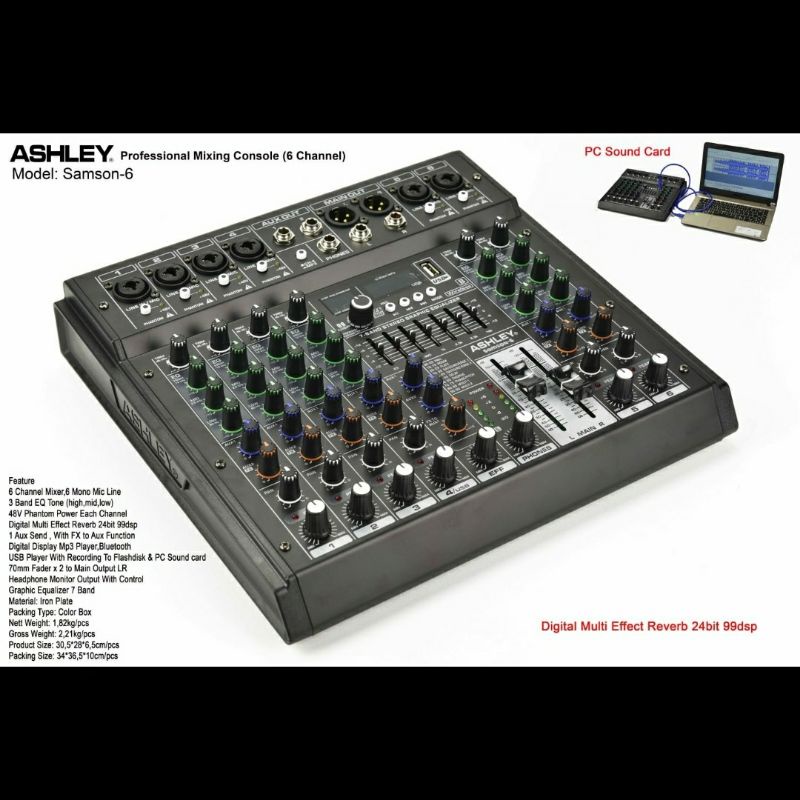Mixer Ashley Samson 4 mixer Audio 4 chanel