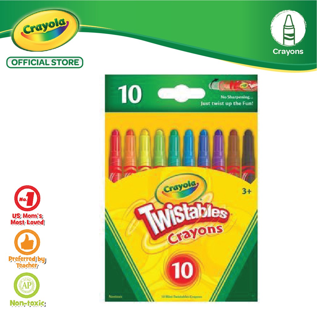 Toys from 57 Years Crayola Twistables 24 Wax Twistable Pencil Crayons for sale online