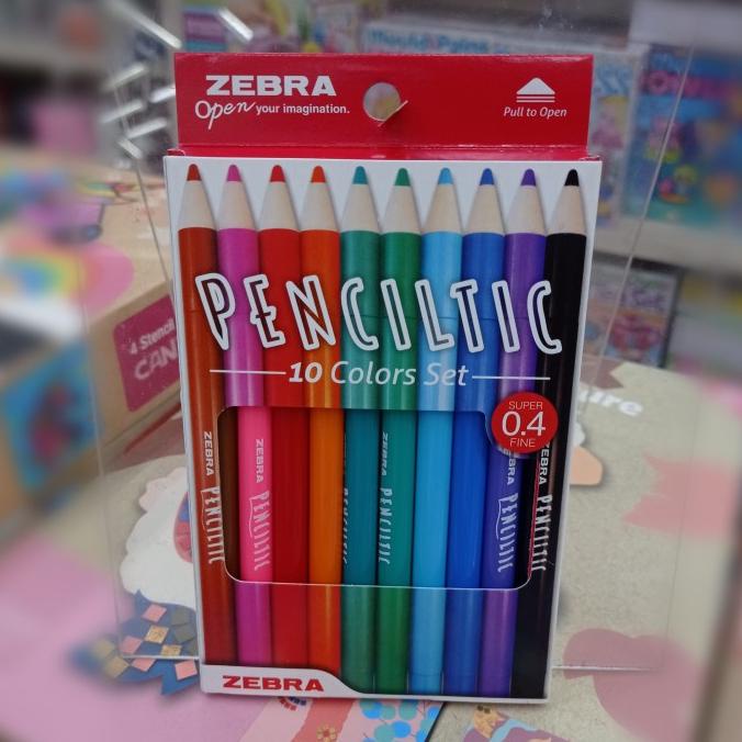 

Zebra Pencil Tic Warna 0.4 Mm 10 Colours