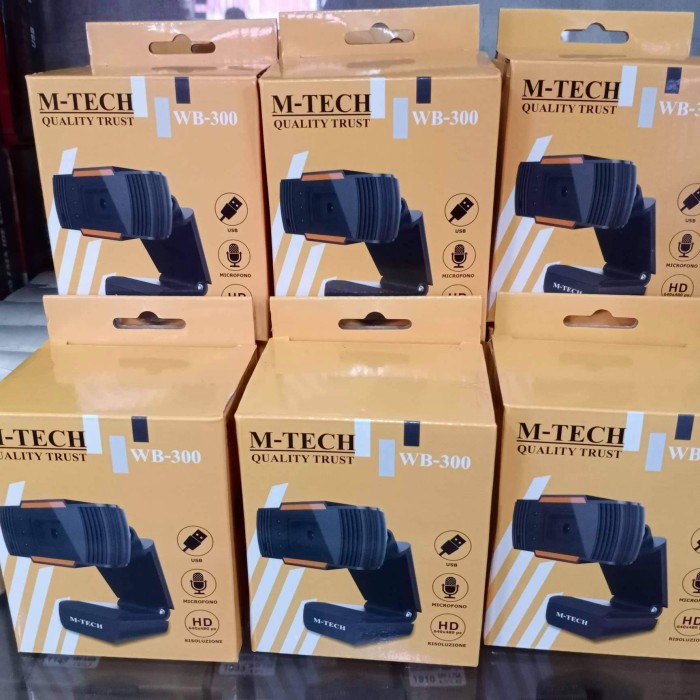 WEBCAM + MIC M-TECH HD 720P WB 300 PC CAMERA WITH MICROPHONE