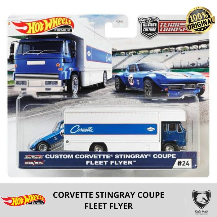 Hot Wheels Corvette Stingray Coupe Fleet Fly Team Transport Hotwheels By Eastern