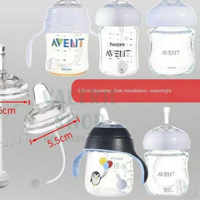 ➷ Sippy Cup straw replacer for Philips Avent natural straw replacement Natural Dengan Sedotan pember