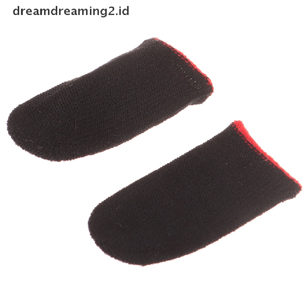 (Hot Style You Like) 2pcs Sarung Jari Anti Keringat Untuk Bermain Game Di Handphone