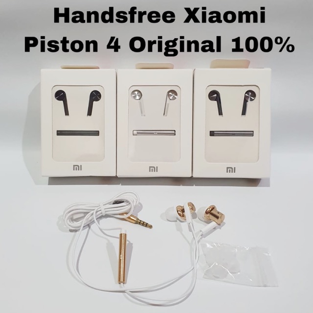 Headset Xiaomi Piston 4 Original 100% Earphone Handsfree Xiaomi Piston 4 Pro