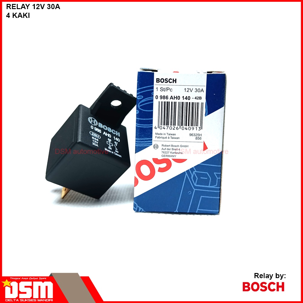 Bosch Relay 4 Kaki - 5 kaki 12V / Relay Lampu Klakson - Headlamp Mobil Motor