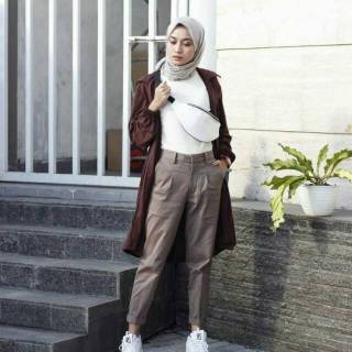 READY BAGGY  PANTS  Latte Beige Nude Maroon Ivory Dusty 