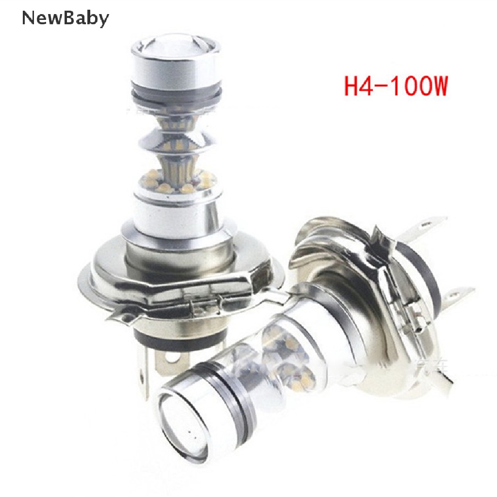 Lampu Depan Motor H4 100W 20 Led Hi / Lo Beam HID 6000K Warna Putih Power