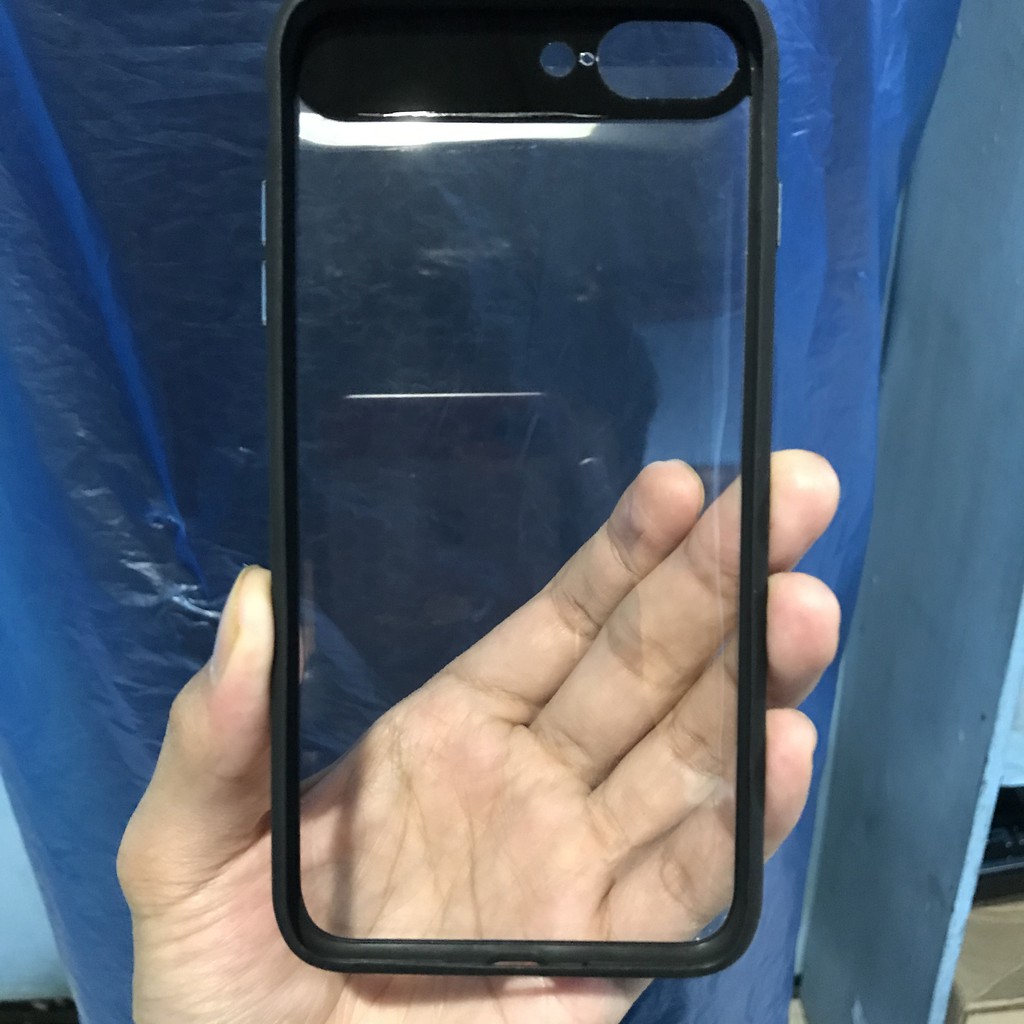Hardcase Transparan Hitam iPhone 7 Plus / 8 Plus / Casing