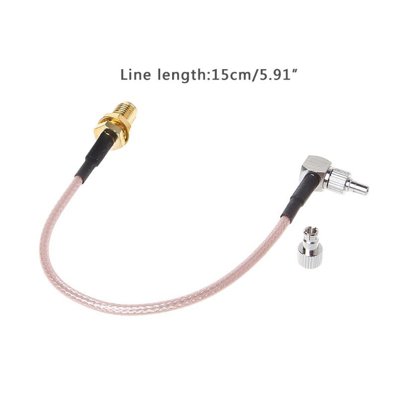 Vivi Sma Kabel Adapter Konektor Rf Coaxial Rg316 Female Ke Crc9 / Ts9 Ganda Panjang 15cm