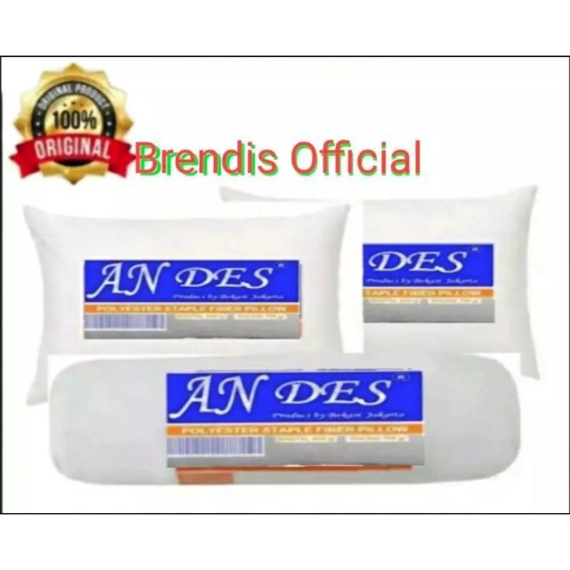 Andes Paket 2 Bantal 1 Guling( isi 3 pics )bantal dan guling kualitas hotel berbintang 100%silikon