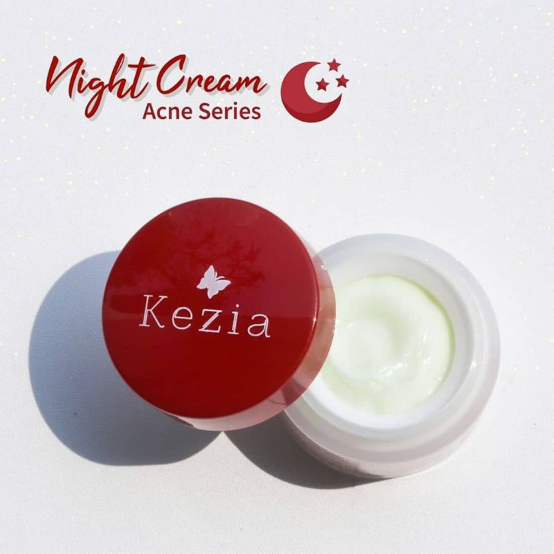 Kezia skincare Nigth Cream Acne series/ecer ceam Acne kezia skincare termurah
