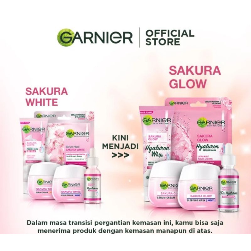 Garnier Sakura Glow Hyaluron Booster Serum 30ml