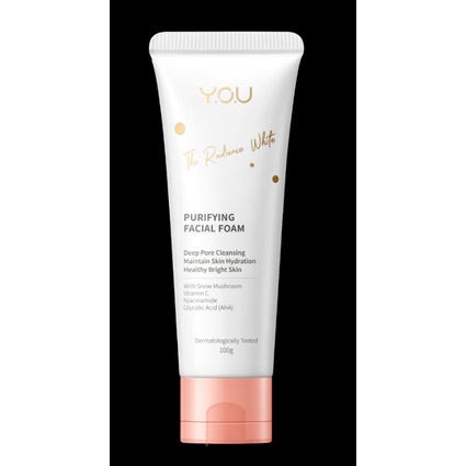 YOU THE RADIANCE WHITE FACIAL FOAM 100g Y.O.U