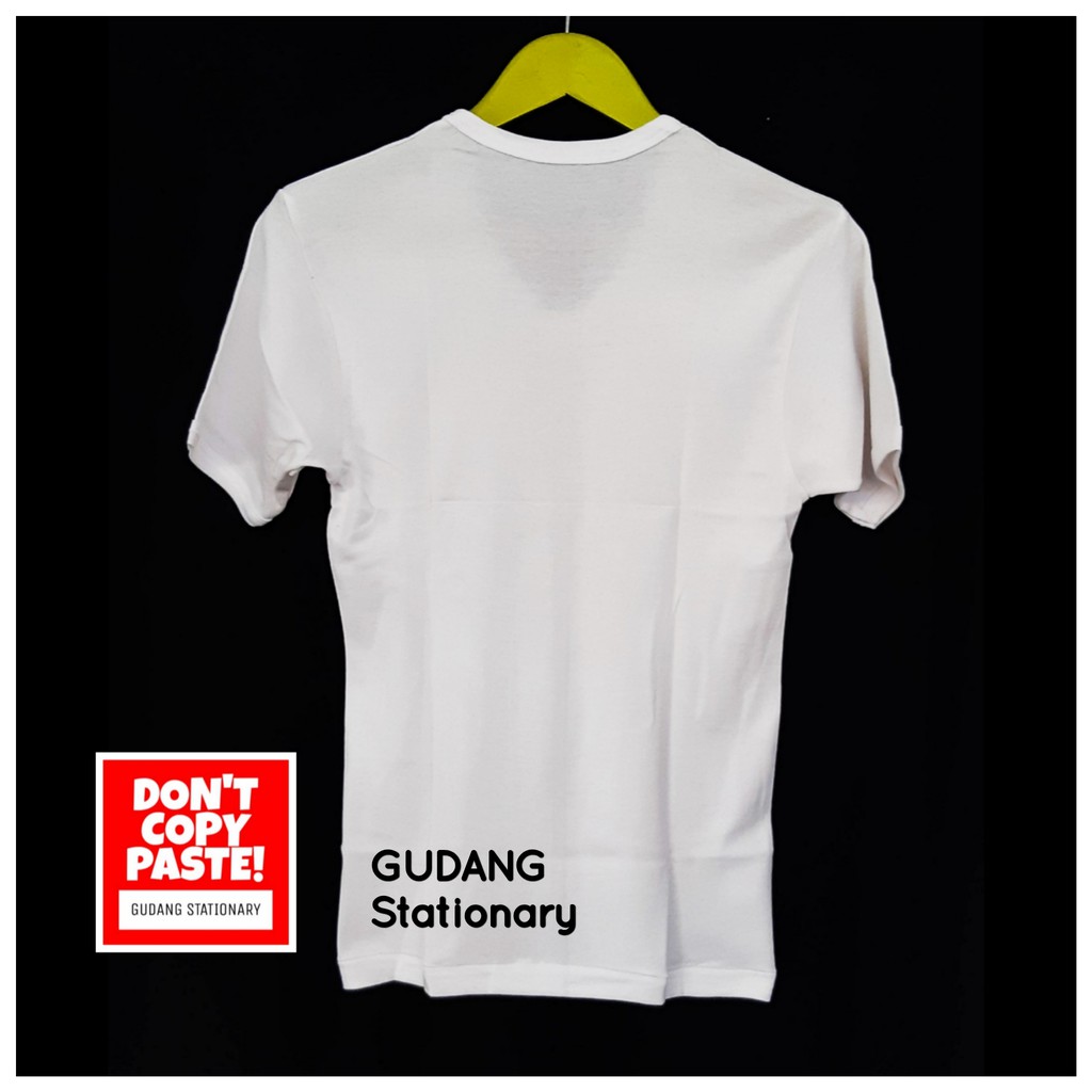 GT Man Kaos Pria Lengan Pendek V-Neck Putih