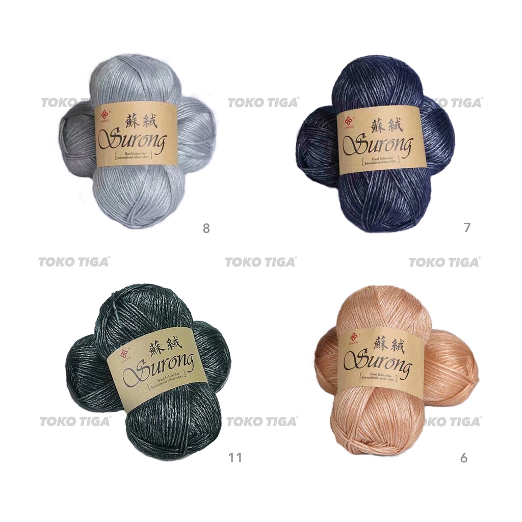 Benang Rajut Polyester Kilap Import Yarns 100 gram (BY1)