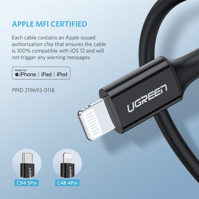 UGREEN Kabel USB-C to Lightning (Fast-Charging) - US171