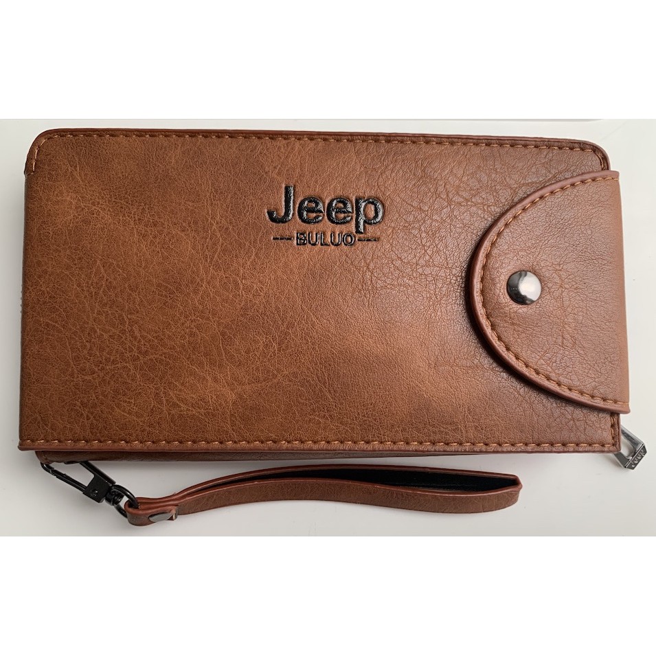 DOMPET PRIA HANDBAG JEEP BULUO A863 DENGAN TALI TEMPAT KARTU WALLET SEMI KULIT PREMIUM