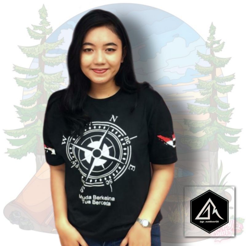 Baju Kaos Pendaki Gunung Kompas