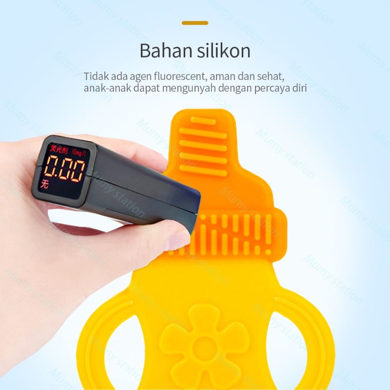 Teether silicon untuk gigitan bayi