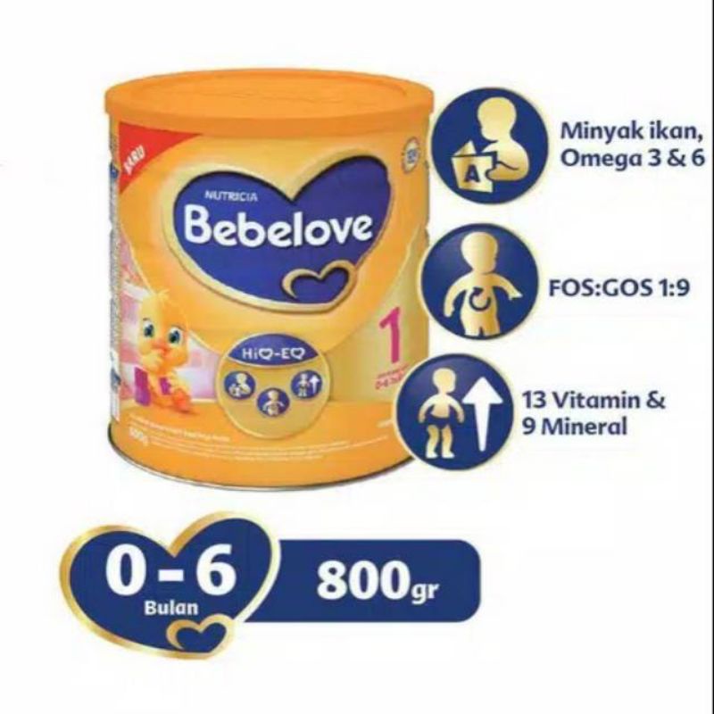 Bebelove 1 Susu Formula Bayi (0-6 Bulan 800g)