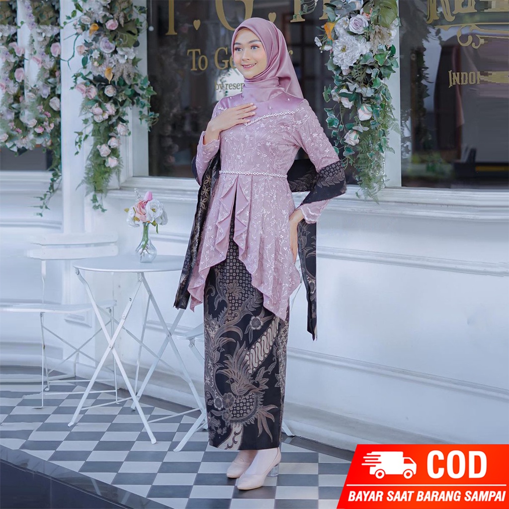 PRODUK TERBARU | KEBAYA WANITA MODERN | KEBAYA BROKAT WISUDA TUNANGAN LAMARAN | OUTFIT KONDANGAN BAJU PESTA