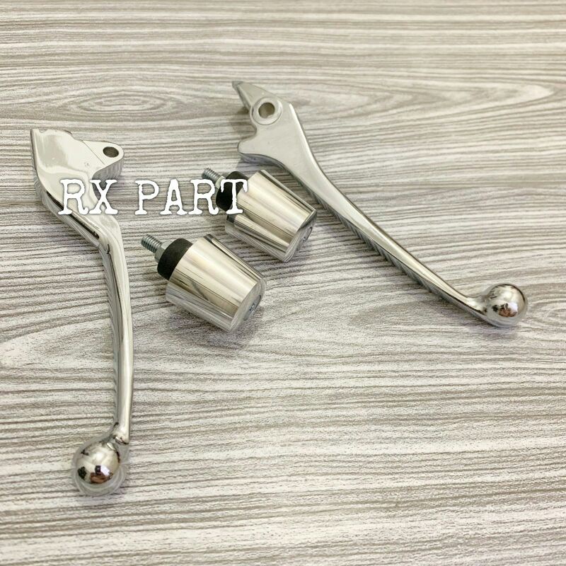 HANDEL HENDEL REM KIRI KANAN PLUS JALU STANG BEAT KARBU,BEAT FI,VARIO 110,VARIO 125  CROME