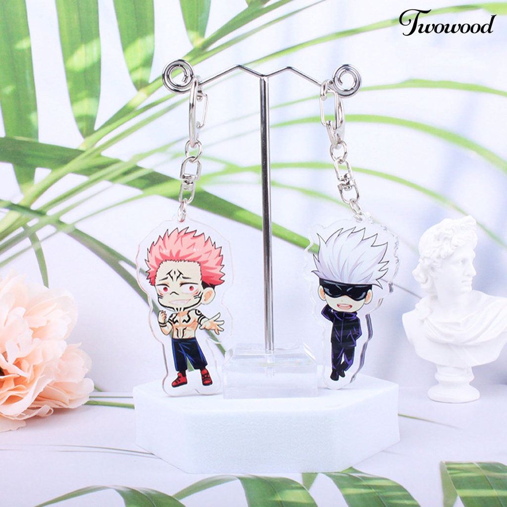 Twowood Gantungan Kunci Karakter Anime Portable Tahan Lama