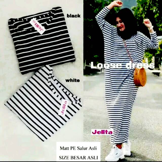 Dress MAXI muslim wanita Jumbo JELITA