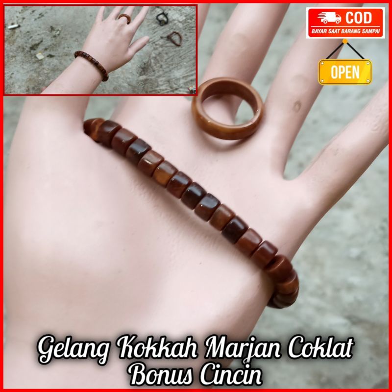 Gelang tasbih kokka FREE cin-cin kaukah koka koukah aksesoris kaukah set