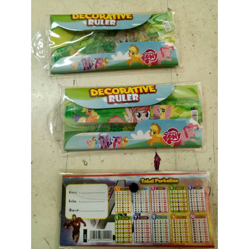 

penggaris satu set