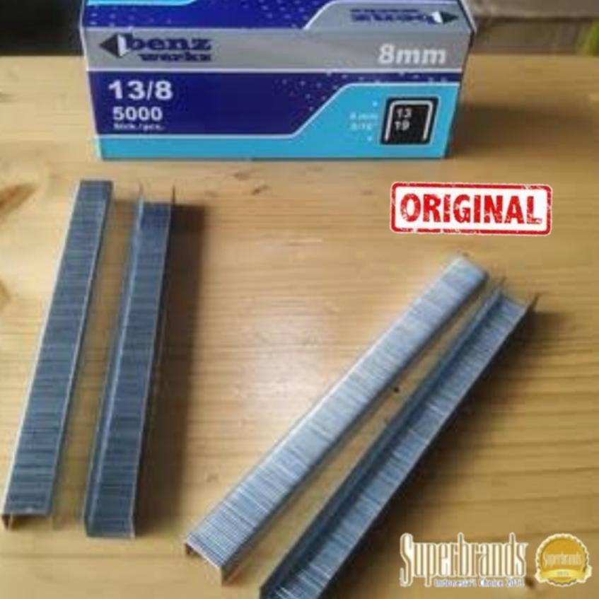 

[ NEW DROP ] isi Refill Stapler Steples Tembak 8 mm 13/8 Original Benz 5000 pcs