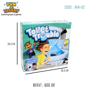 MAINAN EDUKASI ANAK TOILET TROUBLE  BOARD GAME MIN-112