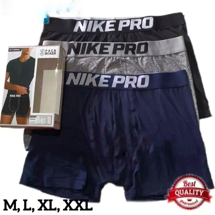 promo COD murah berkualitas 3pcs dan satuan CD BOXER PRIA NIKE PRO spandek