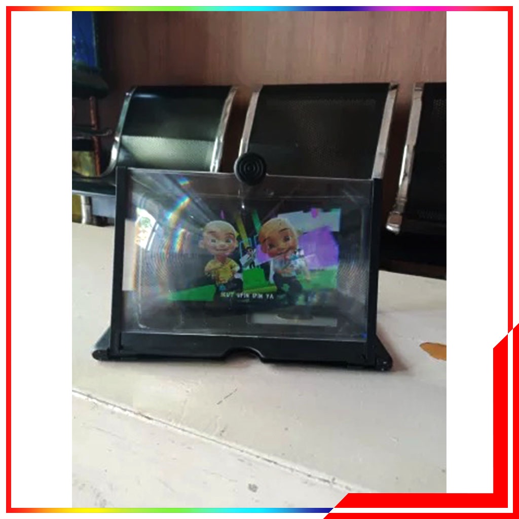 Pembesar Layar HP Kaca 3D Enlarge Screen Magnifier Bracket Stand - Docking Pembesar Layar