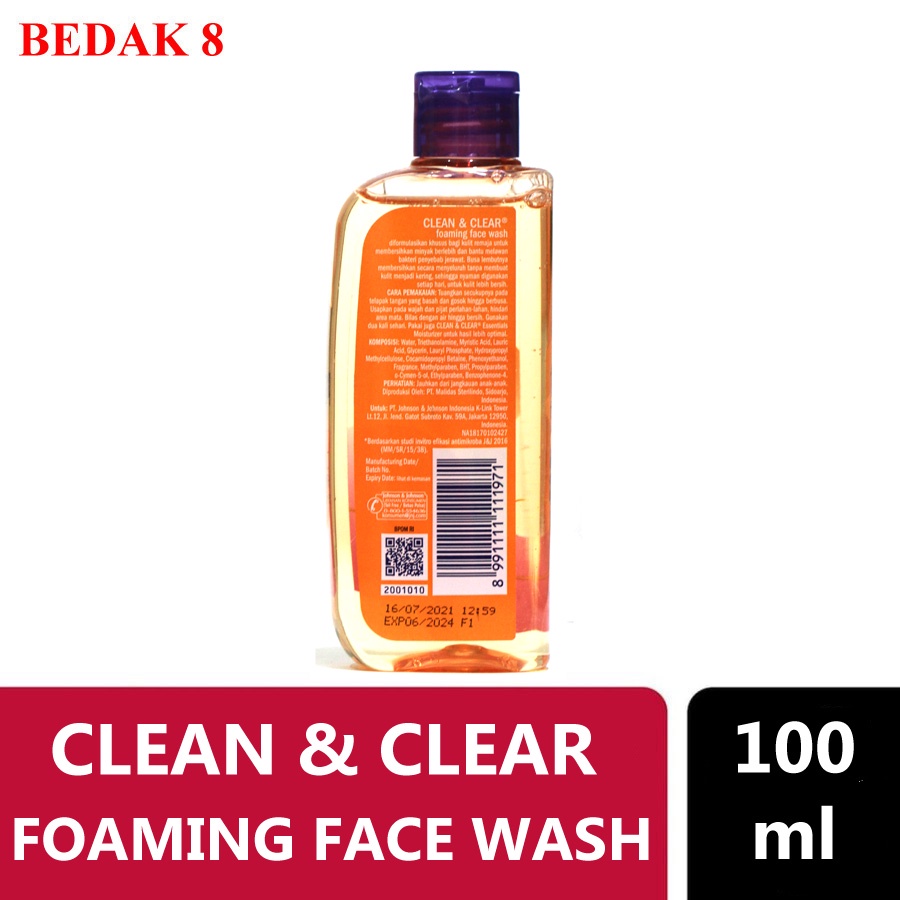 Clean &amp; Clear Foaming Face Wash 100 ml