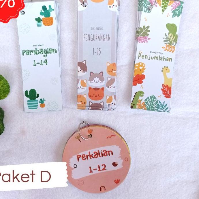 

[ORIGINAL]PAKET DISKON FLASH CARD MATEMATIKA / TABEL MATEMATIKA DISKON