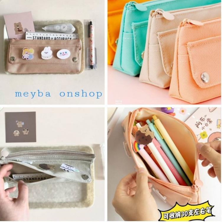 

Terbaik.. Tempat Pensil Canvas Pin Broch Kapasitas Besar