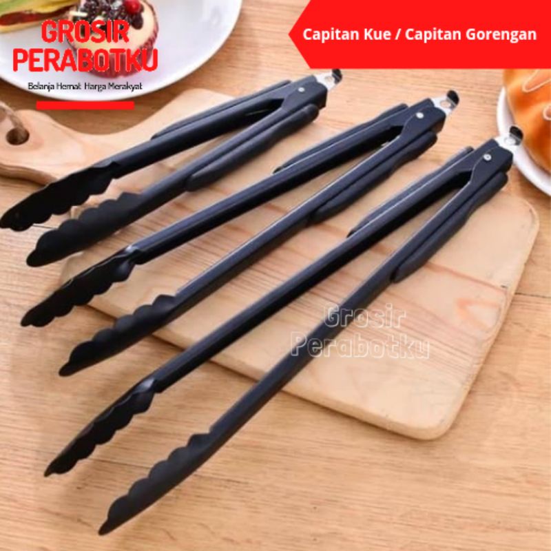 Capitan Gorengan Hitam Capitan Kue Capitan Makanan Jepitan Gorengan Jepitan Kue  Jepitan Makanan Penjepit Makanan Penjepit Kue Penjempit Kue Capitan Gorengan Murah Jepitan Gorengan Murah Japitan Murah Japitan Gorengan Murah Capitan Murah meriah