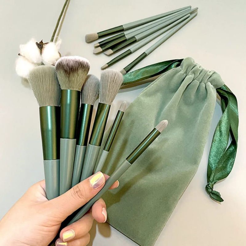 SET BRUSH 13PCS WITH POUCH IMPOR HIGH QUALITY