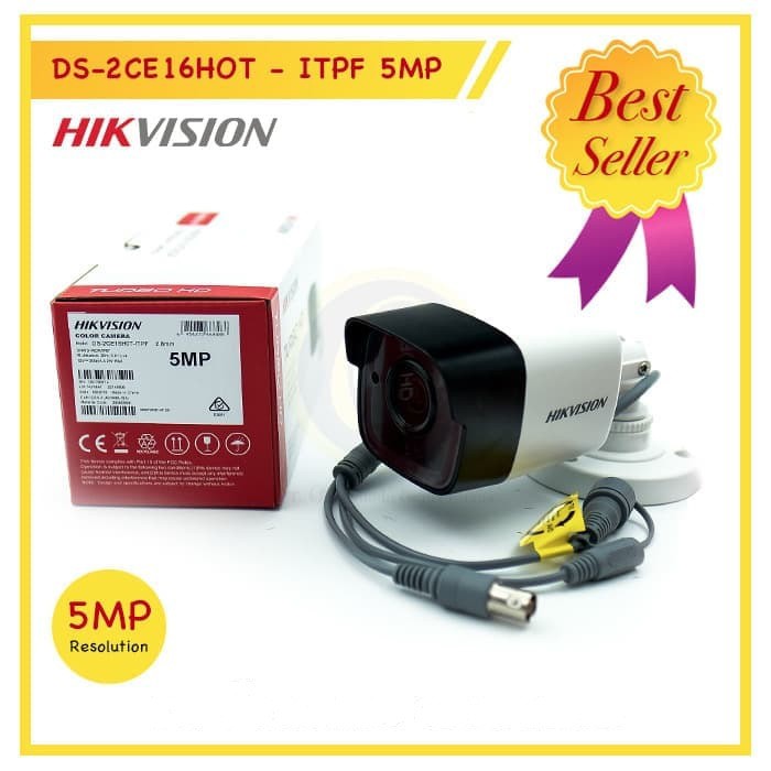 Paket CCTV Hikvision real 5MP 2560P DUAL LIGHT 4 Kamera Lengkap Siap Pasang