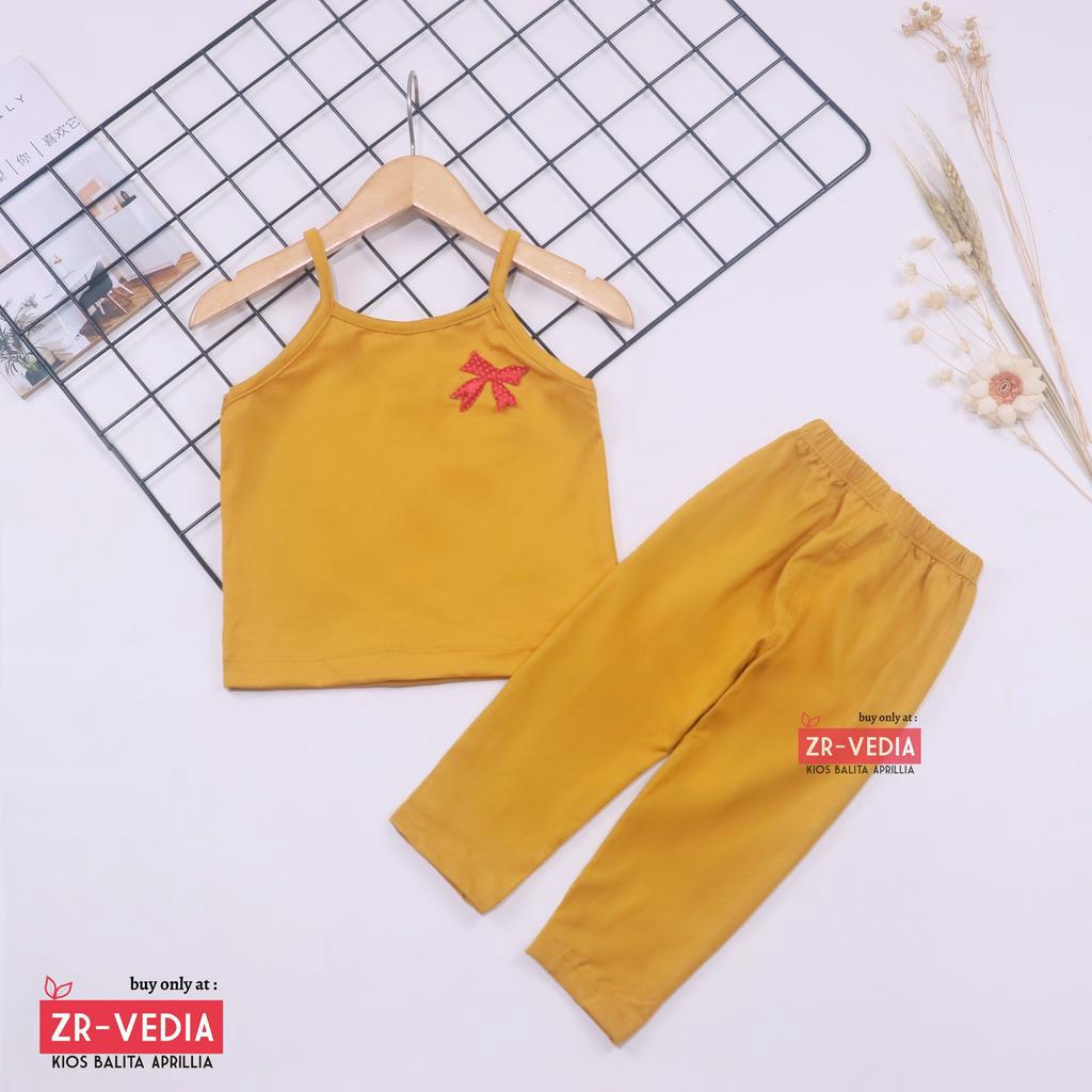 Setelan Violett uk bayi-2 Tahun / Baju Anak Perempuan Baby Celana Panjang Legging Kaos Tanktop Polos Kiosbalitaaprillia