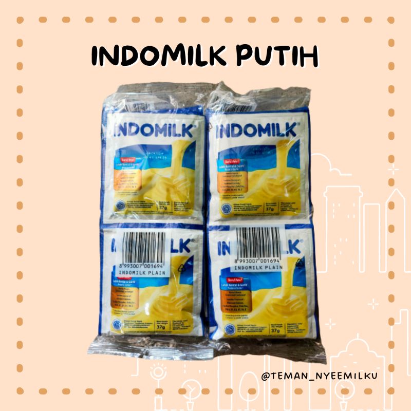 

Susu Kental Manis Indomilk Putih 1 renteng isi 6 sachet