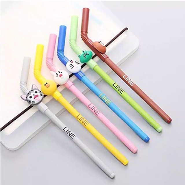 

IMPORT - pulpen line - pulpen gel import murah - pulpen unik lucu