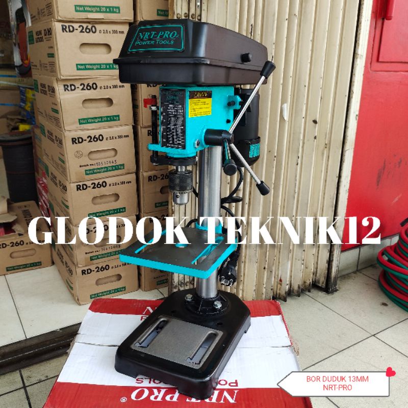 BOR DUDUK 13MM NRT-PRO / BENCH DRILL NRT PRO 13MM / MESIN BOR DUDUK 13MM NRTPRO